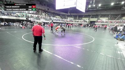 165 lbs Kolin DeGroot, Kaukauna vs Alijah Thames-Martin, Brown Deer/Mess./Shore.