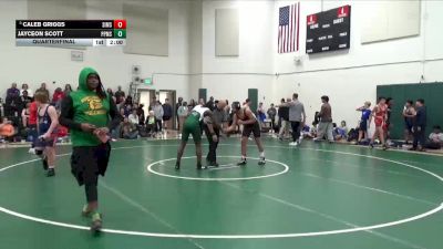 170 lbs Quarterfinal - Caleb Griggs, Simmons Middle School vs Jayceon Scott, Pelham Park Middle School