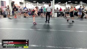 120 lbs Round 2 (6 Team) - Oliver Lester, Lil Shutts vs Aiden Johnson, Mat Warriors Yellow