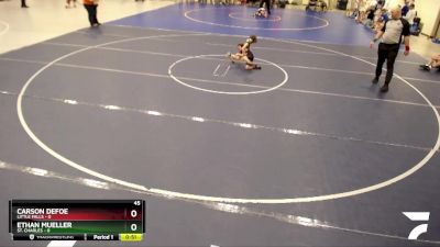 45 lbs Placement (4 Team) - Carson Defoe, Little Falls vs Ethan Mueller, St. Charles