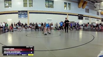 138 lbs Quarterfinal - Cohen Long, Columbus North Wrestling Club vs Brason Schortgen, Madman Wrestling Academy LLC