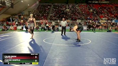 2A 220 lbs Quarterfinal - Porter Whipple, Kamiah vs Caleb Grow, Priest River