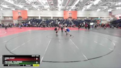 141 lbs Cons. Round 4 - Michael Valerino, Case Western Reserve vs Josh Post, RIT