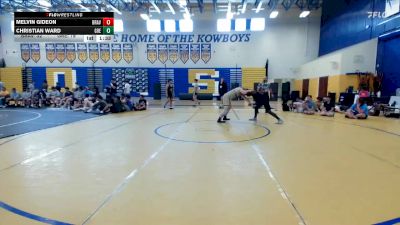 175 lbs Placement (16 Team) - Melvin Gideon, Braves WC vs Christian Ward, Greasers