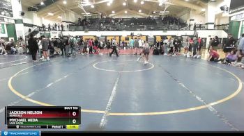 90 lbs 5th Place Match - Jackson Nelson, Homedale vs Mychael Heda, Lake Hazel