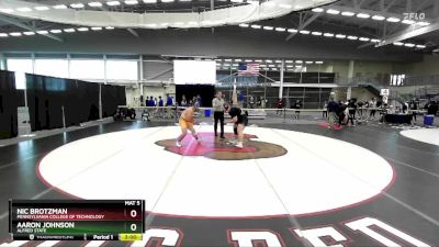 285 lbs Cons. Round 5 - Nic Brotzman, Pennsylvania College Of Technology vs Aaron Johnson, Alfred State