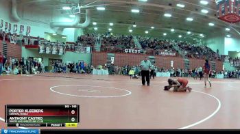 145 lbs Champ. Round 2 - Porter Kleeberg, Central Noble vs Anthony Castro, Whiteland Wrestling Club