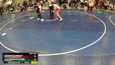 110 lbs Champ. Round 2 - Jackson Blakesley, Champions Wrestling Club vs D`Artagnan Fillmore, Wasatch WC