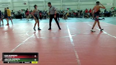 120 lbs Round 3 (10 Team) - Ashton Espiritu, Neighborhood WC vs Kam Borrero, Rambler WC