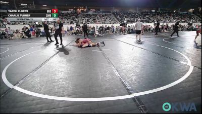 110 lbs Semifinal - Yareli Flores, Bristow Elementary Wrestling Club vs Charlie Turner, Cowboy Wrestling Club