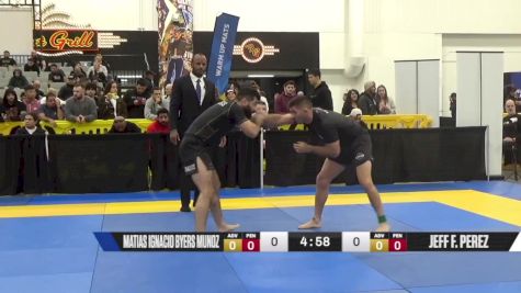 Jeff F. Perez vs Matias Ignacio Byers Munoz 2024 World IBJJF Jiu-Jitsu No-Gi Championship