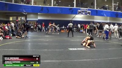 125 lbs Cons. Round 3 - Kyle Sieminski, Southern Oregon University vs Adrian Samano, Unattached