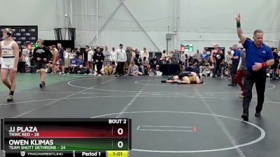 190 lbs Semis (4 Team) - Owen Klimas, Team Shutt Dethrone vs JJ Plaza, TNWC Red