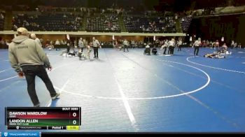 80 lbs Champ. Round 2 - Dawson Wardlow, Iowa vs Landon Allen, Indee Mat Club