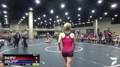 100 lbs Semis (4 Team) - Ella Wells, Stormettes vs Doria Hamlet, Feelin Peachy