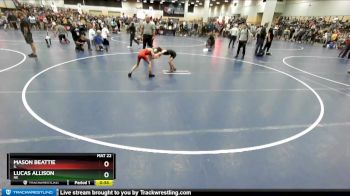 63 lbs Cons. Round 2 - Mason Beattie, IL vs Lucas Allison, NE
