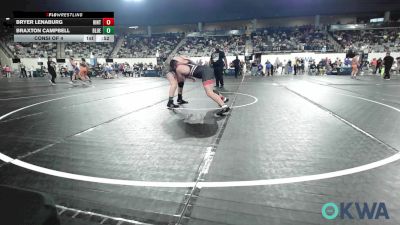 195 lbs Consi Of 4 - Bryer Lenaburg, Hinton Takedown Club vs Braxton Campbell, Blue Devil Wrestling