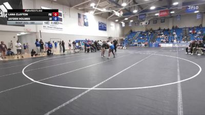 180 lbs Cons. Round 3 - Jayden Holmes, Allen vs Lana Clayton, Presbyterian