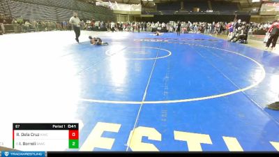 67 lbs Champ. Round 1 - Isaac Borreli, Bethel AllStars Wrestling Club vs Rhonen Dela Cruz, Kitsap Ironman Wrestling Club