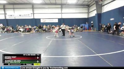 72+ Semifinal - Gunnar Nelsen, McCall Wrestling Club vs Aycen Yost, Homedale