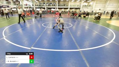 77 lbs Consi Of 16 #2 - Leo Lamore, Fisheye WC vs Kolten Arnold, ME Trappers WC