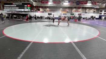 197 lbs Semifinal - Landon Dobson, Central Missouri vs Nicholas Martinez, Missouri Valley