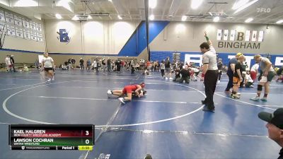 92 lbs Cons. Semi - Kael Halgren, Iron County Wrestling Academy vs Lawson Cochran, Uintah Wrestling