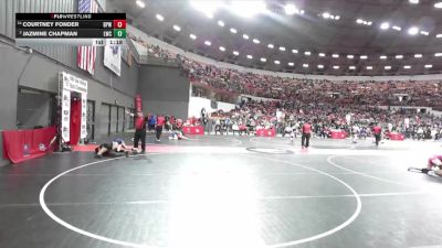 125 lbs Champ. Round 1 - Jazmine Chapman, Lakeland Wrestling Club vs Courtney Fonder, Bay Port Wrestling