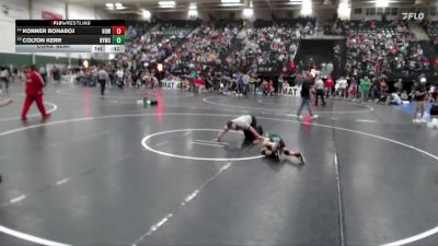 64 lbs Cons. Semi - Colton Kerr, Bryan Youth Wrestling Club vs Konner Bohaboj, Howells-Dodge