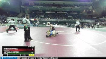 160 lbs Cons. Round 5 - Carson Howell, Vacaville vs Anthony Ortega, Linden