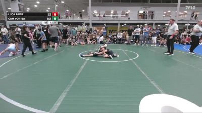 76 lbs Round 3 (6 Team) - Cam Porter, Ohio Gold Black vs Luca Pavia, East Carolina Elite