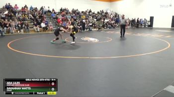 N-4 lbs Quarterfinal - Savannah Watts, LMWC vs Ada Liles, Panther Wrestling Club