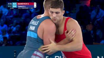 87 kg 1/2 Final - Kiryl Maskevich, Belarus vs Istvan Takacs, Hungary