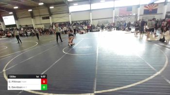 130 lbs Round Of 32 - Dean Pittman, Thorobred WC vs Sam Davidson, M2 Tc