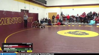 197 lbs Champ. Round 1 - Denzel Mabry, Sacramento City College vs Diego Hernandez, Skyline College