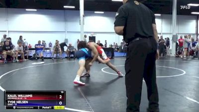 165 lbs Placement Matches (8 Team) - Kalel Williams, Michigan Blue vs Tyde Nelsen, Iowa