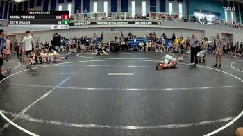 115 lbs Quarterfinals (8 Team) - Micha Thomas, KONG MS vs Zeyn Dillon, Misfits United