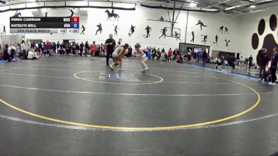 110 B 5th Place Match - Emma Cabinian, McKendree University vs Katelyn Bell, Aurora University