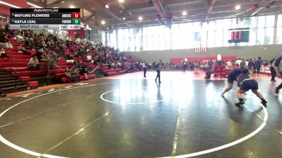 190 lbs Quarterfinal - Kayla Leal, Fabens vs Mayling Flowers, El Paso Americas