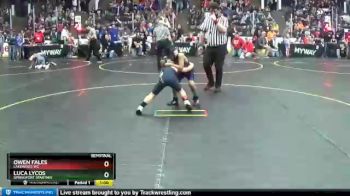 67 lbs Semifinal - Owen Fales, Lakewood WC vs Luca Lycos, Springport Spartans