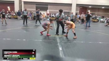 85 lbs Round 3 (6 Team) - Preston Dorn, SHWA vs Bennett Graham, Steel Valley Renegades