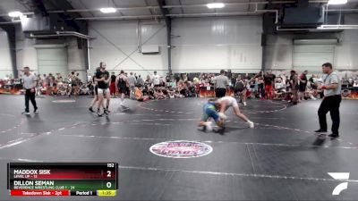 152 lbs Round 2 (4 Team) - Maddox Sisk, Level Up vs Dillon Seman, Reverence Wrestling Club 1