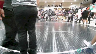 80 lbs Rr Rnd 1 - Trison Cunningham, Coalgate Wildcat Wrestling Club vs Allyson Bloxham, Salina Wrestling Club