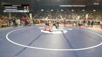 4A-144 lbs Champ. Round 1 - Christian Bailey, Thunder Basin vs Luciano Daniele, Laramie