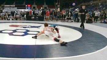 100 lbs 7th Place Match - Jaxson Tocco, New York vs Parker Williams, Florida