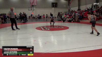 75 lbs Semifinal - Colton Pearson, Lionheart Youth Wrestling Club vs Lucas Hutchins, Panther Wrestling Club