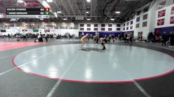 133 lbs Cons. Round 4 - Aiden Serrano, Missouri Valley vs Kolten Powers, Montana State-Northern