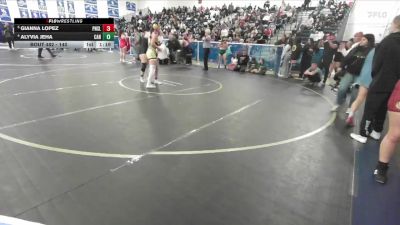 140 lbs Quarterfinal - Gianna Lopez, Peninsula vs Alyvia Jeha, Canyon (Anaheim)