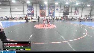 88 lbs Rd# 5- 3:45pm Friday Final Pool - Creu Canterbury, PA Blue vs Carlos Rodríguez De Céspedes, Untouchables