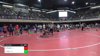 93 lbs Consi-qtrs - Gregory Parani, Pointboro vs Landon Linn, Camp Hill